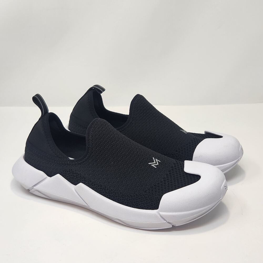 Muvez Unisex Weekender Black White Slippers Shoes Size Men 7 Women 8 Comfort